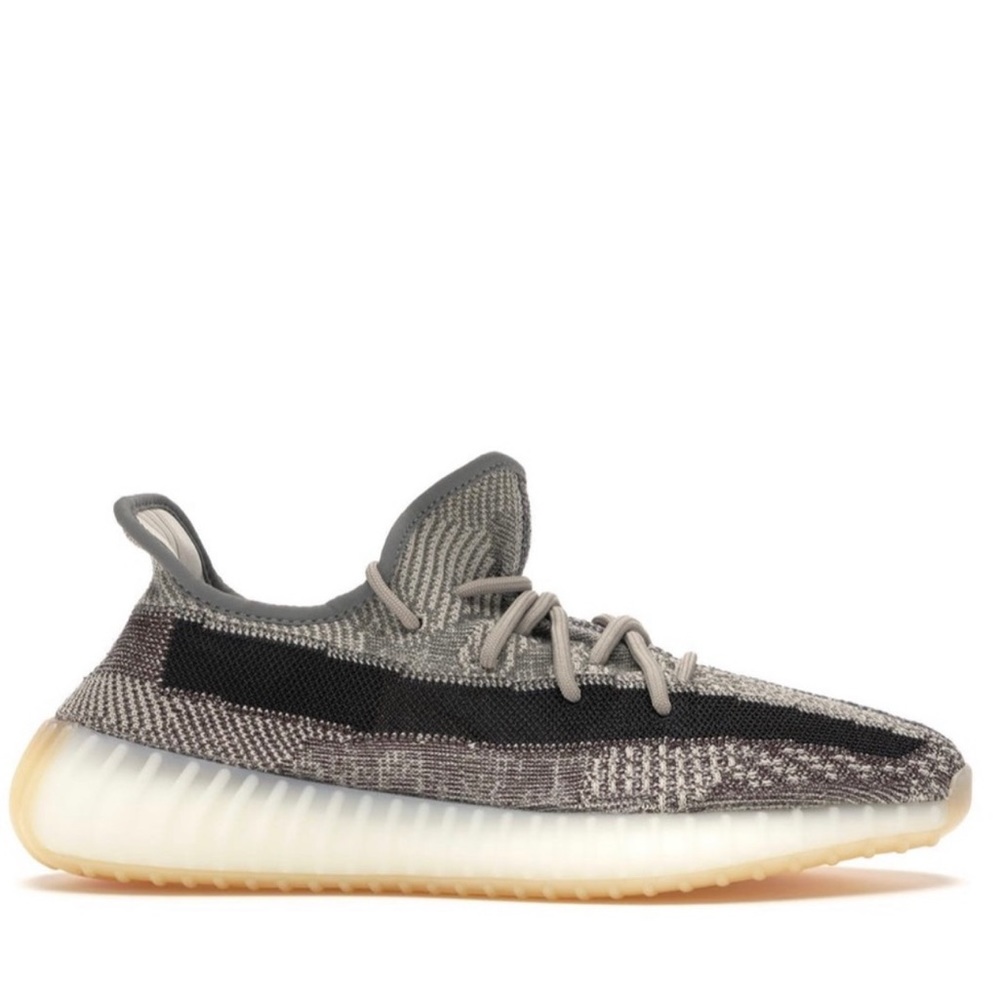 Yeezy Adidas Brown/Beige Knit Fabric 350 V2 Zyon Sneakers - Picture 2 of 13